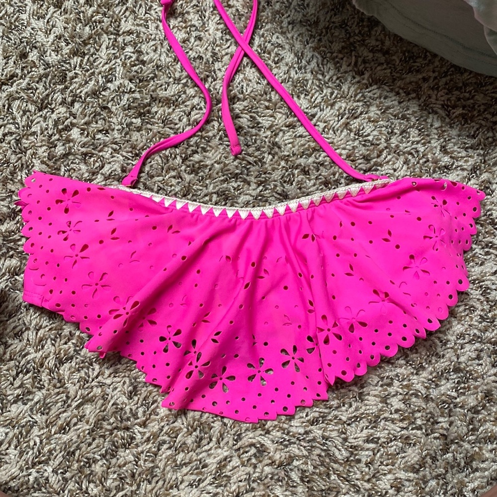Arizona Pink Juniors Medium Pink Swim Top